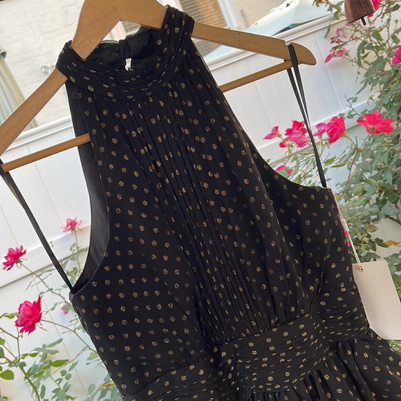 Mac Duggal - Layered Polka Dot Halter Cocktail Dress - Size 8 - Picture 10 of 17